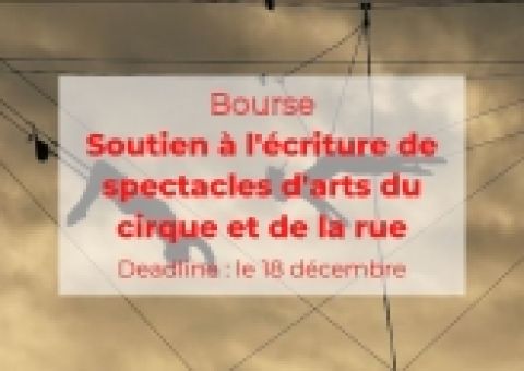 Bourse Arts du Cirque et de la Rue