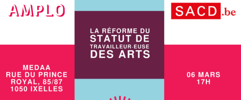 Séance d'information sur la réforme du statut de travailleur·euse des arts avec Amplo
